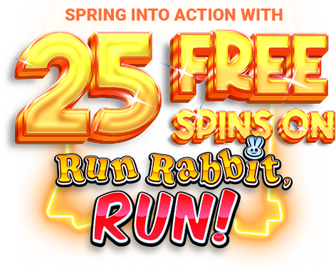 New Vegas 25 Free Spins on Run Rabbit, Run